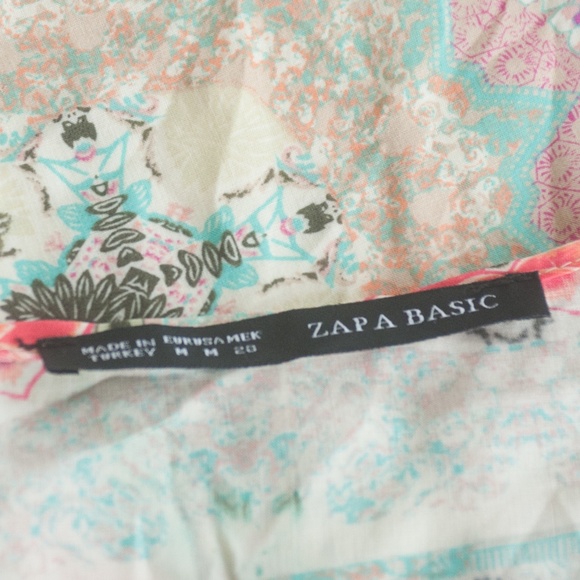 ZAPA Basic Boho Floral Fringe Kimono Coverup - Picture 2 of 10